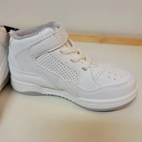 NEW AND1 Boys Court High Top Basketball Sneakers - White Shoes - Picture 6 of 11
